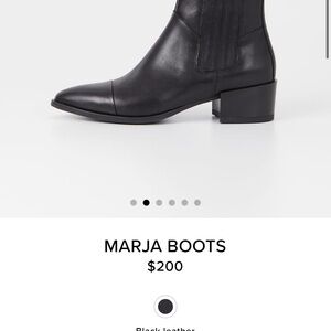 Vagabond Black Leather Ankle Boots